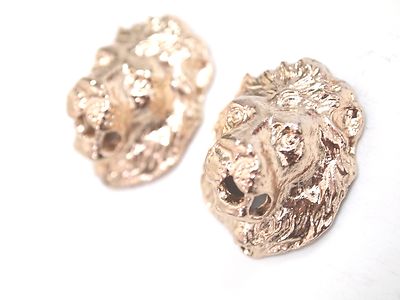 Metal Lion Head Lace Locks For Air Lebron Jordan LBJ 8 Dunk Max Force 1 Gold 