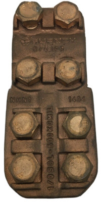 NHNT1434 BURNDY H-2.42 X LENGTH 5.82 X W-2.56 HIGH COPPER ALLOY T-CONNECTOR FOR 