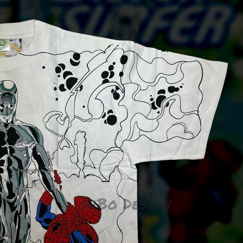 Silver Surfer VS Spider-Man & Daredevil/ Size: 2XL/ Marvel / Vintage Style - Picture 8 of 17