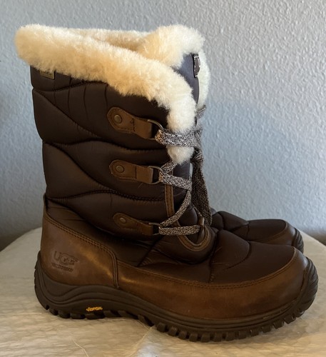 Botas de mujer UGG Australia Lorien lana impermeable piel talla 9,5/40,5 - Imagen 2 de 9