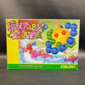Sunsoft Fantasy Zone for NES Family Computer Used Game with scratches in box