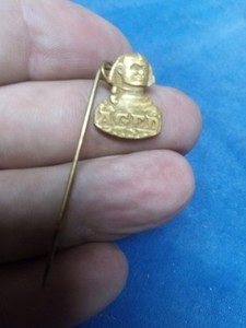 Vintage PITCAIRN VARNISH Co. Advertising AGED STICKPIN