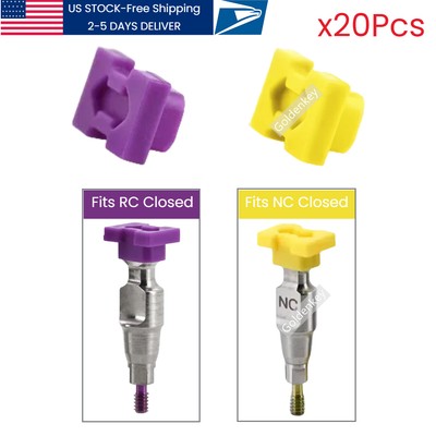 20x Dental Plastic Caps Closed Tray Impression Transfer Coping Fit Straumann ITI
