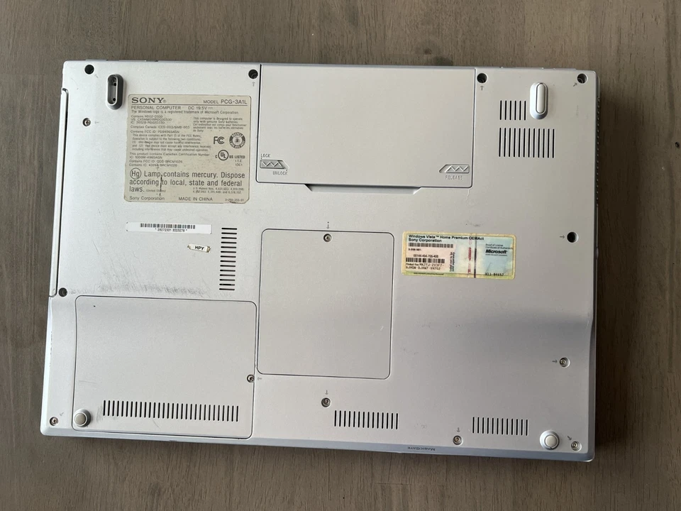 Portátil Sony VAIO PCG-3A1L Core Duo T7250 3 GB RAM AC adaptador incluido Foto 4 de 4