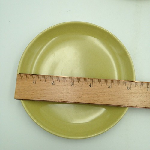 Russel Wright Iroquois Casual China Bread Plates Mustard Yellow 6.5 Inch Pair - Picture 4 of 4