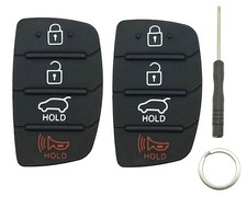 Replacement Key Fob Button Pad fit for Hyundai Sonata Santa Fe Folding Flip K...