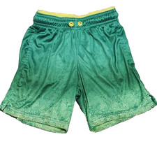 All In Motion Boys XS 4/5 Pull On Athletic Shorts Green