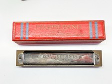 Vintage Hohner Marine Band Harmonica 14 Hhole 365 G Original Box