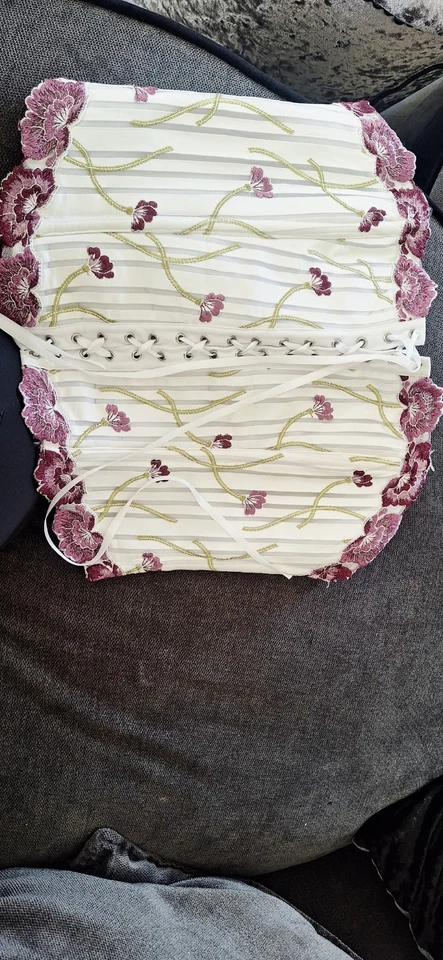 Corsé Simone Perele Bustier Floral Bordado Detalle Encaje Talla UK 10 Foto 2 de 4