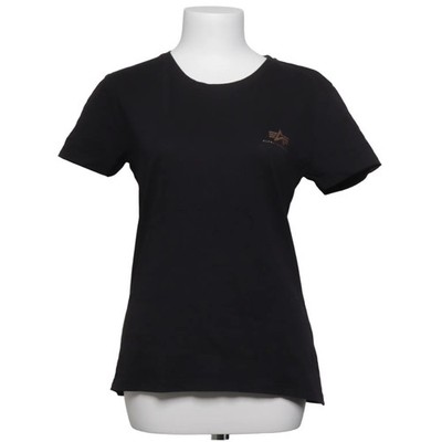 Alpha Industries, T-shirt, Größe: M, Schwarz, Baumwolle, Print, Damen #kSI