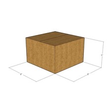 25 8x8x5 Kraft Brown Corrugated Shipping Boxes 32 ECT Single-Wall New
