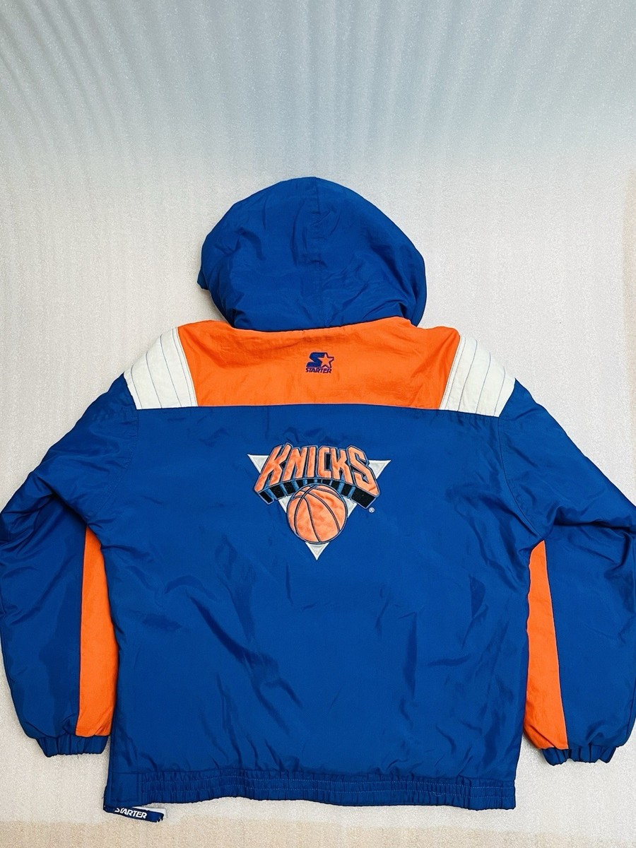 New York NY Knicks 90s STARTER OG Jacket Blue Orange NBA Vintage