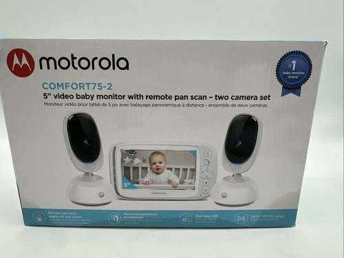 Motorola Comfort 75 5'' Video Baby Monitor with 2 Pan Scan Cameras - Picture 6 of 7