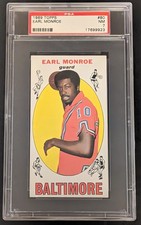 1969 Topps Basketball #80 Earl Monroe PSA 7