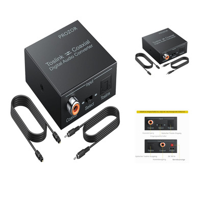 Digital Audio Converter Bi-Directional 192KHz 5.1 Dolby AC3