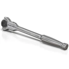 90-Tooth Swivel Head Ratchet, Chrome Vanadium Steel, 1-Piece