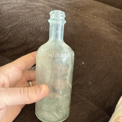 VTG 4oz Absorbine Jr. Glass Bottle ~ W.F. Young Inc. Springfield Mass ~ 1940's
