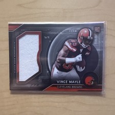 Topps 2015 Vince Mayle Cleveland Browns Rookie Jumbo Relic Football Card #RJR-VM. rookie card picture