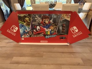 Super Mario Odyssey Original Retail Store Display Promo Sign Nintendo
