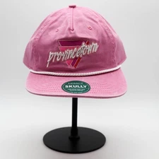 Provincetown Pink Snapback Hat Baseball Cap Rope Accent Legacy Skully NWT
