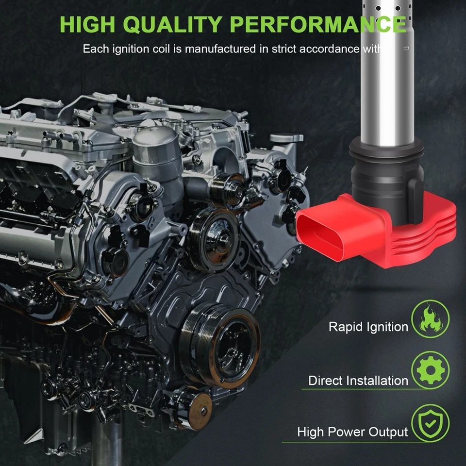 4 bobinas de encendido y bujía UF529 para Audi A5 Quattro 2010-2016 2,0 L l4 Foto 2 de 4