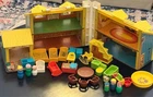 Vintage Fisher Price Little People Play Family YELLOW HOUSE 952 People Furniture