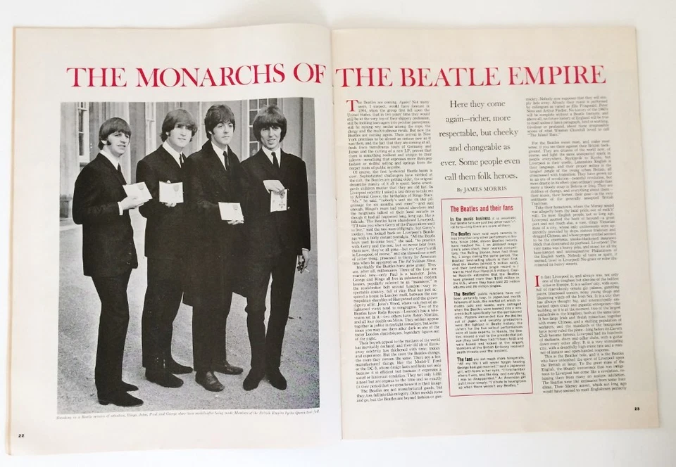 Saturday Evening Post Magazine August 27 1966 The Beatles, Ex Cond - Image 2 of 4