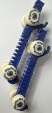 RollerGard Ice Skate Blade Guards Wheels Adjustable Blue Hockey Figure Skates