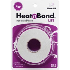 4 Pack - HeatnBond Lite Iron-On Adhesive-.875"X10yd - 3348
