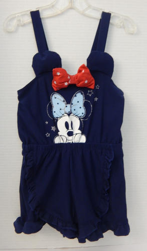 Disney * Disney Jr Minnie ~ marineblauer kurzer Overall mit Minnie Mouse Design * Größe 5T - Bild 10 von 12