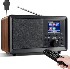 DAB DAB+ FM Digital Radio Bluetooth Alarm Clock Retro Speaker