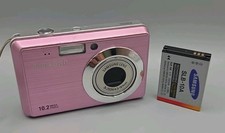 Samsung ES55 Digital Camera And Battery, Pink, No Charger, Please Read.