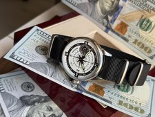Watch Mechanical Wrist Compass Men's Russian Soviet USSR Molniya Strap,Vintage