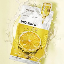 Mediheal Vitamin C Sheet Mask Brightening Clear Toning Face Mask Pack of 4