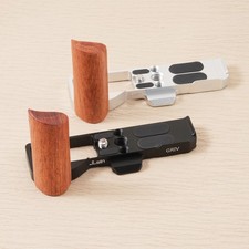 Manico in legno impugnatura sgancio rapido QR staffa a forma di L per Ricoh GR IV Cam