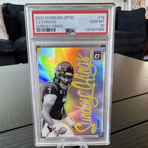 2024 Panini Donruss Optic Prizm Insert C.J. Stroud Houston Texans #12 PSA 10