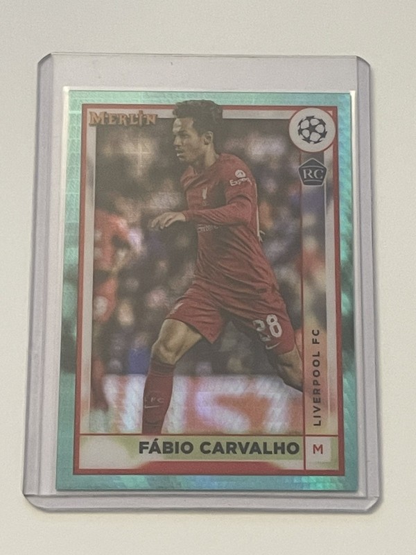 2022-23 Topps Merlin UEFA Club Competitions #90 Fabio Carvalho (RC) - Aqua Prizm