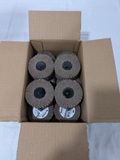 (10) 3M Mounted Flap Wheel: 3" Dia, 1-3/4" Face Width, Aluminum Oxide 7100050520