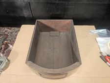 Antique FUSEE back box for restoration clockmakers spares red hardwood EARLY