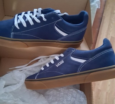Mens Vans Seldan Suede Dress Blues/Gum Sz. 9 M Tennis Shoes, New In Box