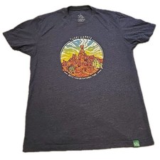 Wild Tribute Bryce Canyon National Park Shirt Mens L Blue Graphic Tee Soft