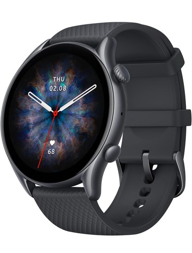A2040 Amazfit GTR 3 Pro Smartwatch 1.45mm Infinite Black. New-Factory Sealed - Picture 1 of 16