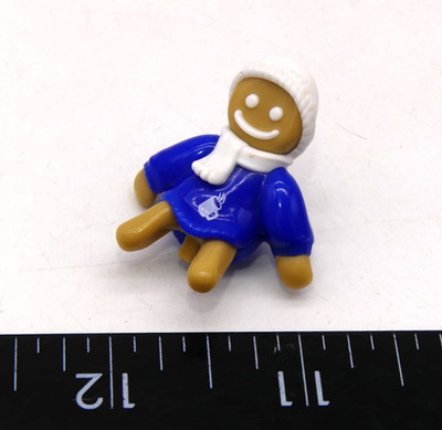 Kinder Surprise Joy Ginger Bread Man Figure Toy Figurine Winter Christmas Scarf
