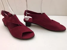 ARCHE Burgundy Nubuck  Sandals Womens 42 (US 11)  FRANCE       (KS5)