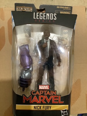 Marvel Legends Capt Marvel Nick Fury Action Figure Kree Sentry BAF Wave Hasbro