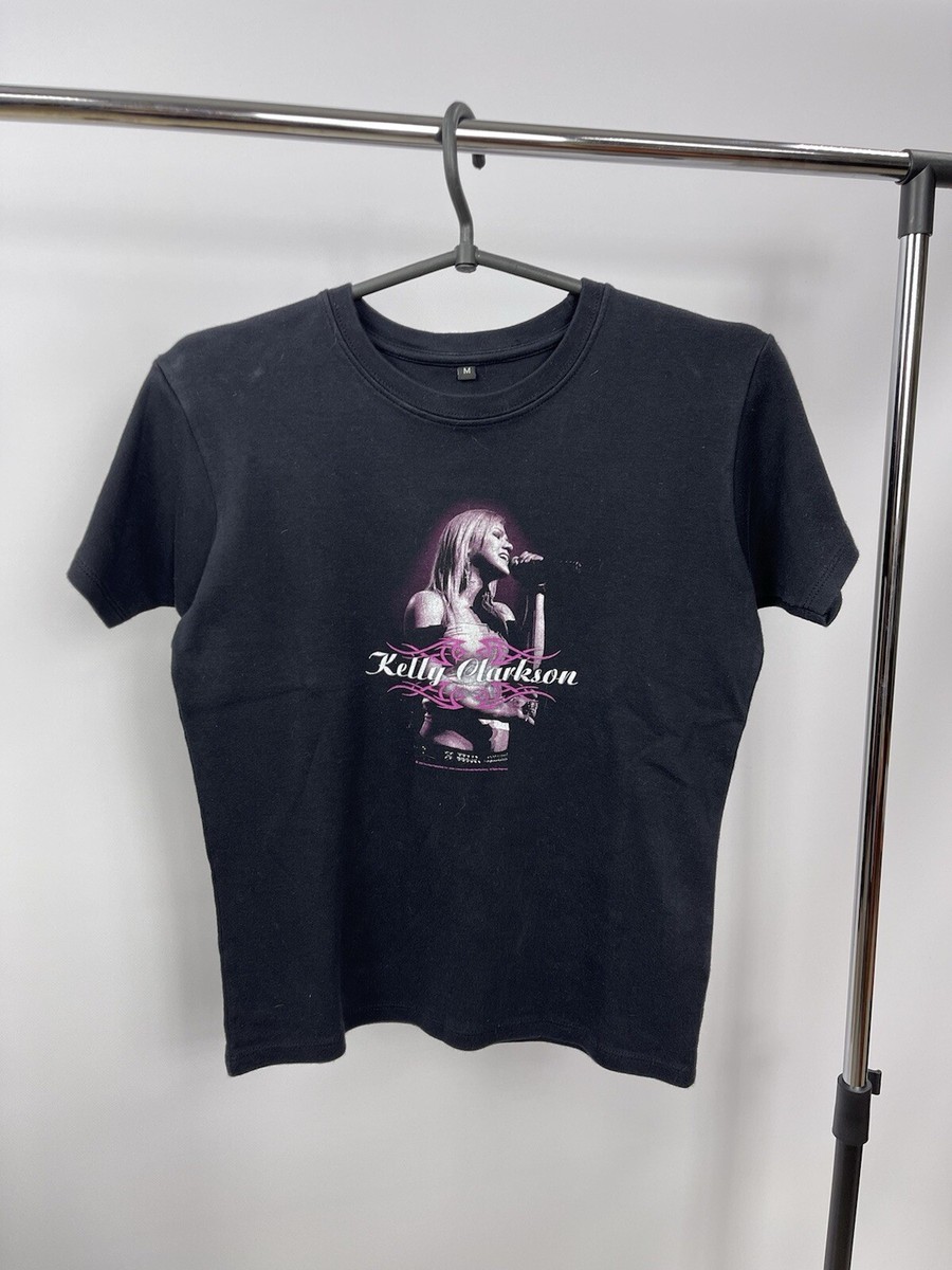 Kelly Clarkson Tour 2005 Black Tee RETRO CONCERT Size M Women | eBay