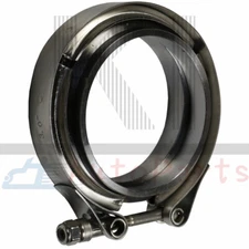 Universal Stainless 3 Inch V-Band Flange & Clamp Kit for Turbo Exhaust Downpipes
