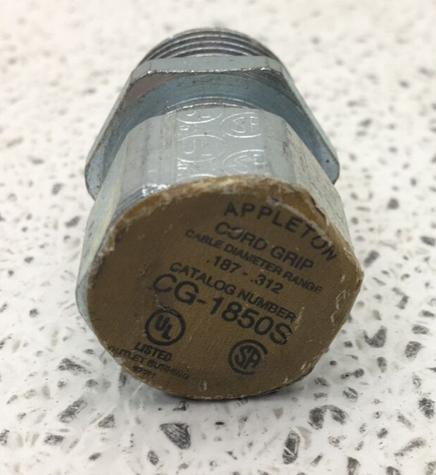 CG-1850S APPLETON 1/2 INCH STEEL LIQUIDTIGHT STRAIGHT CORD AND CABLE ...