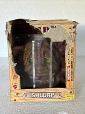 Vintage BOGLINS Shlurp Hand Rubber Puppet Green Eyes Mattel 1987 with Box