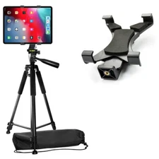 60" Heavy Duty Universal Floor Tablet Tripod Stand Adjust for iPad Pro 4.7-12.9"